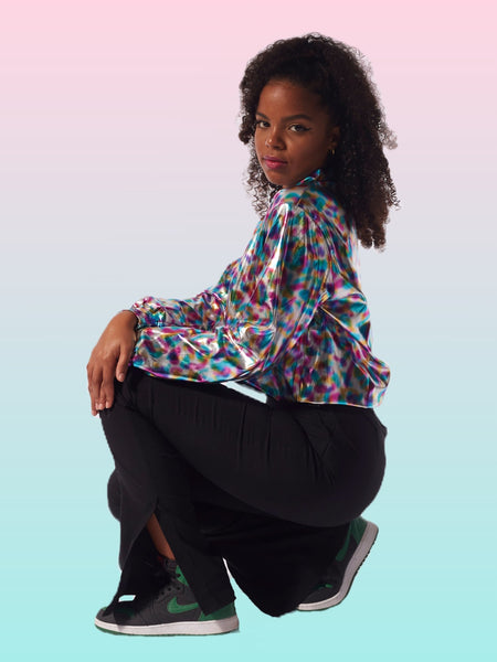 Bomber holográfica hot sale